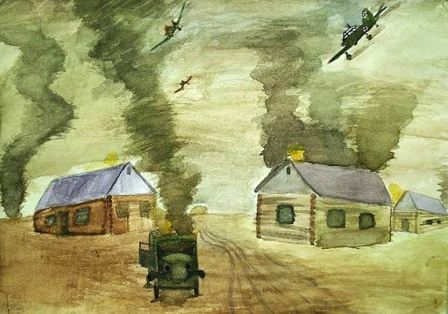 Дети рисуют войну: выставка в МФЦ «Новогиреево»