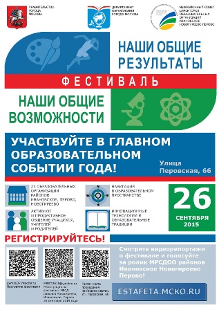 В гимназии № 2072 пройдёт один из этапов фестиваля межрайонных советов директоров школ