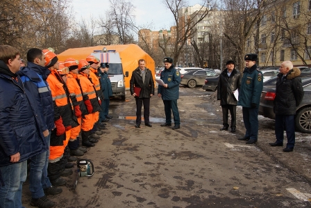 В Новогирееве прошла совместная тренировка по ЧС