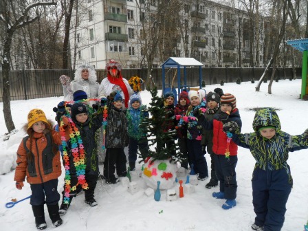 Новогиреевские дошкольники весело встретили Зимушку-зиму