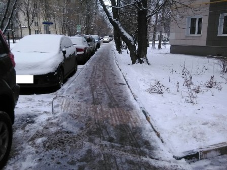 Излишки реагента с улицы убраны по заявлению жителя района Новогиреево