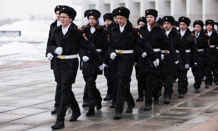 Кадеты-новогиреевцы приняли участие в городском Смотре строя и песни